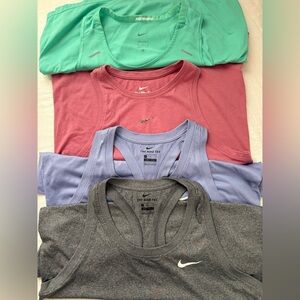 Nike Women's Tank Tops in Green, Pink, Blue, and Gray size m